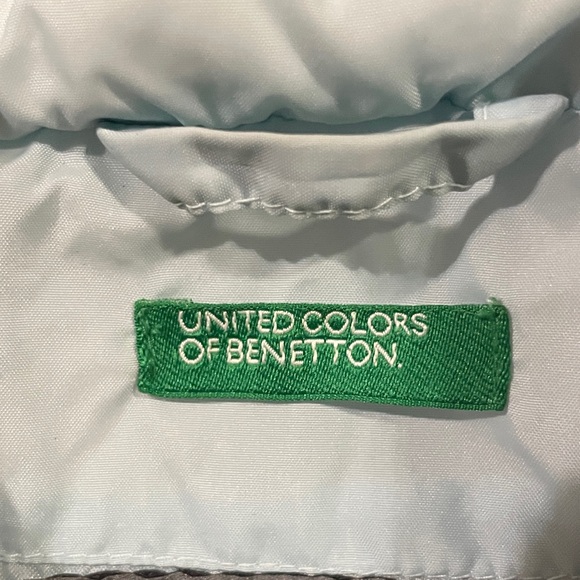 United colors of Benetton Women's Light Blue goose down Puffer Vest - Picture 3 of 5